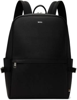 Hugo Boss | Black Saffiano Leather Backpack,商家SSENSE CA,价格¥2388