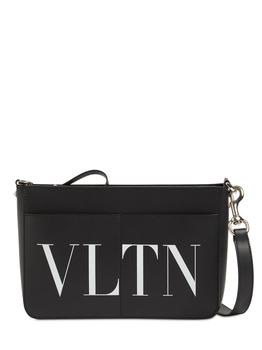 valentino包价格, Valentino | Vltn Printed Leather Crossbody Bag商品图片 