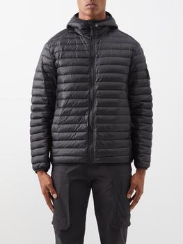 stone island羽绒服, Stone Island | Logo-patch hooded quilted down coat商品图片 