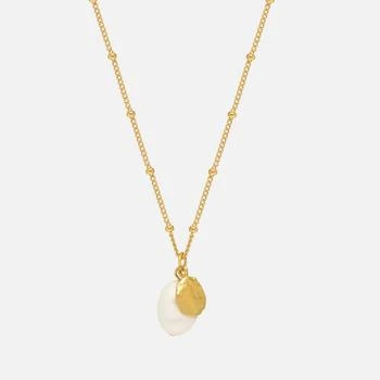推荐Estella Bartlett Gold-Plated Textured Coin and Pearl Charm Necklace商品