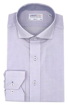 Lorenzo Uomo, Lorenzo Uomo | Windowpane Print Trim Fit Dress Shirt商品图片 4.3折