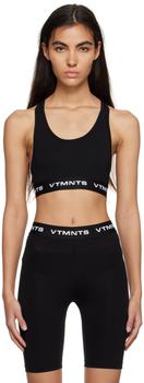 商品VTMNTS | Black Logo Sport Bra,商家SSENSE,价格¥826图片