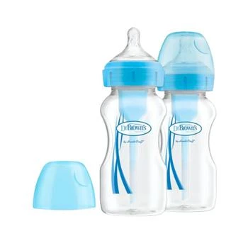 Dr Brown | Dr Brown - Wide-Neck Options+ Bottle, BLUE (2 Pack),商家Unineed,价格¥183