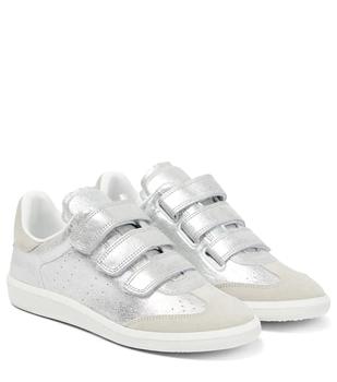 推荐Beth metallic leather sneakers商品