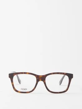 推荐Essential D-frame tortoiseshell-acetate glasses商品