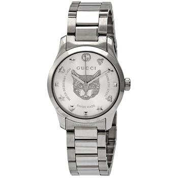 Gucci | G-Timeless Silver Dial Ladies Watch YA126595商品图片,5.3折
