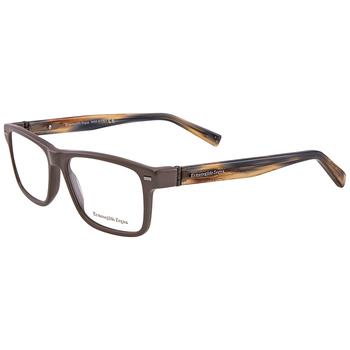 product Ermenegildo Zegna Mens Brown Rectangular Eyeglass Frames EZ507304755 image