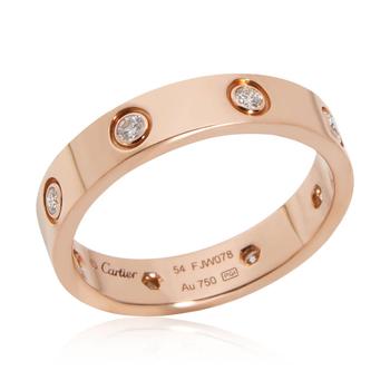 卡地亚眼镜图片, [二手商品] Cartier | Pre-Owned Cartier Love Diamond Band in 18K Pink Gold 0.19 CTW商品图片 8.6折