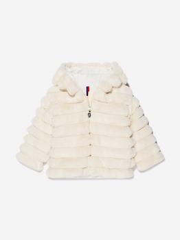 商品Moncler | Moncler White Baby Girls Down Padded Latife Jacket,商家Childsplay Clothing,价格¥2484图片