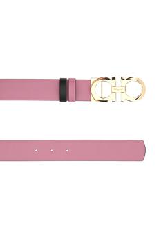 推荐Pink leather reversible belt商品