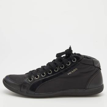 [二手商品] Prada | Prada Sport Black Nylon And Leather Lace Up Low Top Sneakers Size 40.5商品图片,满1件减$100, 满减