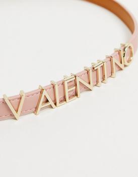 VALENTINO by Mario Valentino是什么牌子, Mario Valentino | Valentino Bags Emma Winter skinny logo belt in pale pink商品图片 7折
