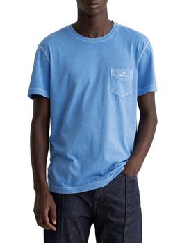 Gant是什么牌子, Gant | Gant Men's Blue Cotton T-Shirt商品图片 