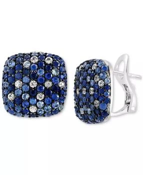 Effy | EFFY® Multi-Sapphire Ombré Statement Earrings (3-5/8 ct. t.w.) in Sterling Silver,商家Macy's,价格¥3834