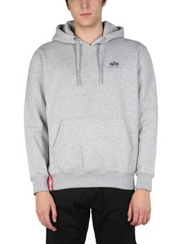 推荐Alpha Industries Logo Print Drawstring Hoodie商品