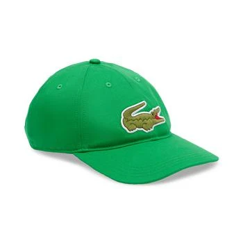 Lacoste | Men's Adjustable Croc Logo Cotton Twill Baseball Cap 5.9折, 独家减免邮费