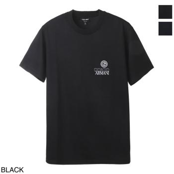 Giorgio Armani | GIORGIO ARMANI 男士黑色经典有型短袖T恤 3LSM66-SJKLZ-UC99商品图片,满$100享9.5折, 满折