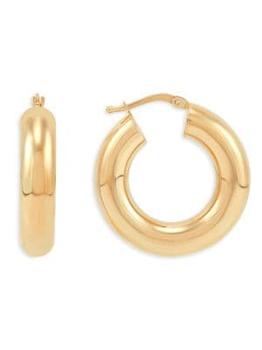 商品Saks Fifth Avenue | 14K Yellow Gold Tube Hoop Earrings,商家Saks OFF 5TH,价格¥3836图片