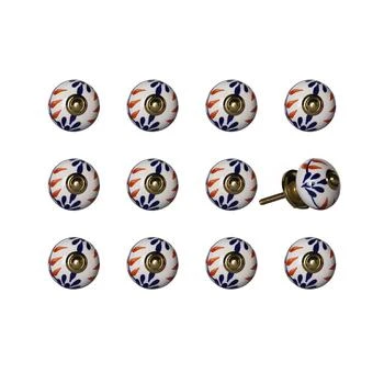 KNOB-IT | Handpainted Ceramic Knob Set of 12,商家Macy's,价格¥377