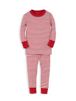 推荐Little Kid's Santa Santics Stripe Pajamas Set商品