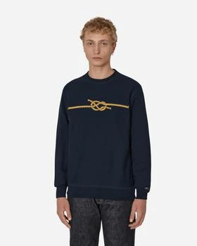 Noah | Knot Crewneck Sweatshirt Blue 4.9折, 独家减免邮费