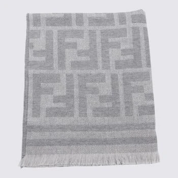 Fendi | Fendi Grey Wool Scarves,商家Baltini,价格¥2864