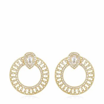 Ettika Jewelry | Glitter and Shine 18k Gold Plated Circle Earrings ONE SIZE,商家Verishop,价格¥418