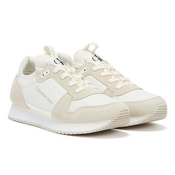 了解ck牛仔裤, Calvin Klein | Calvin Klein Jeans Retro Runner 2 Womens Off White Trainers商品图片 6.5折
