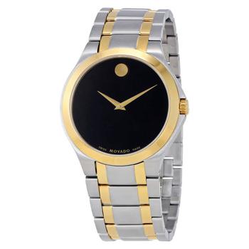 Movado | Movado Collection Black Dial Two-tone Mens Watch 0606896商品图片,4.3折