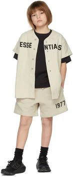 推荐Kids Beige Cotton Baseball T-Shirt商品