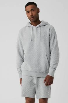 Alo | Quilted Stadium Hoodie - Athletic Heather Grey 