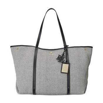 Ralph Lauren | Emerie Canvas and Leather Extra Large Tote 
