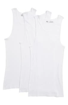 推荐Cotton Athletic Tank Top Undershirt - Pack of 3商品