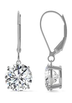 Charles & Colvard, Charles & Colvard | 3/4 ct. t.w. Lab Created Moissanite Lever Back Earrings in 14k White Gold商品图片 