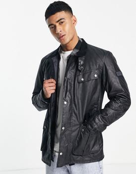 Barbour International, Barbour International | Barbour International Duke slim fit wax jacket navy商品图片 7.5折