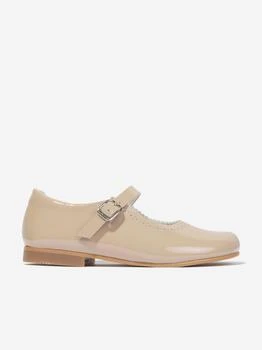 Andanines | Girls Patent Leather Mary Jane Shoes in Beige,商家Childsplay Clothing,价格¥483