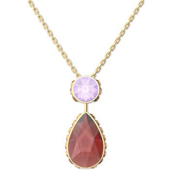 施华洛世奇跳动的心, Swarovski | Gold-Tone Color Crystal 14-7/8" Reversible Pendant Necklace商品图片 