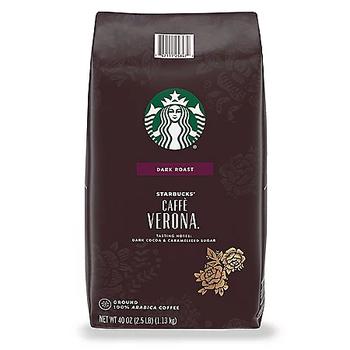 商品Starbucks | Starbucks Caffe Verona Ground Coffee, Dark Roast (40 oz.),商家Sam's Club,价格¥114图片