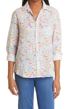 Frank & Eileen | Floral Print Linen Button-Up Shirt商品图片,3.9折
