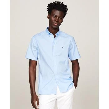 Tommy Hilfiger | Men's Short Sleeve Flex Poplin Button-Down Shirt,商家Macy's,价格¥321