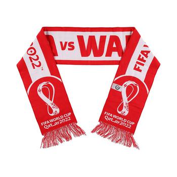 Ruffneck Scarves | Men's and Women's USMNT vs. Wales National Team 2022 FIFA World Cup Qatar Matchup Scarf商品图片,