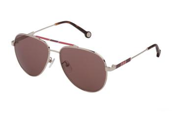 推荐Pink Mirror Aviator Ladies Sunglasses SHE150 579R 58商品