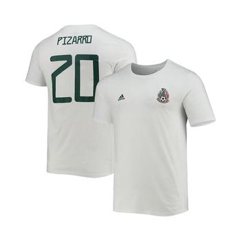 Men's Rodolfo Pizarro White Mexico National Team Amplifier Name and Number T-shirt,价格$29.99