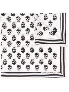 推荐ALEXANDER MCQUEEN - Silk Scarf With Skulls商品