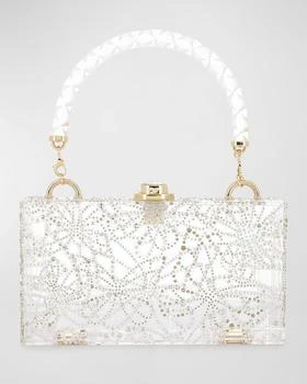 推荐Cleo Butterfly Embellished Box Clutch Bag商品