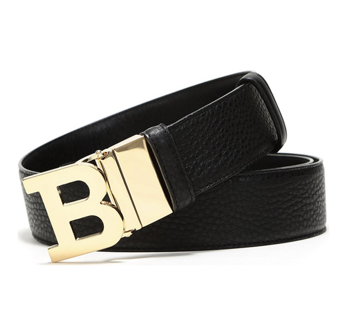 Bally | 巴利 男士牛皮腰帶金色扳扣 黑色 B BUCKLE 40 M-6229111B BUCKLE 40 M-6229111商品图片,