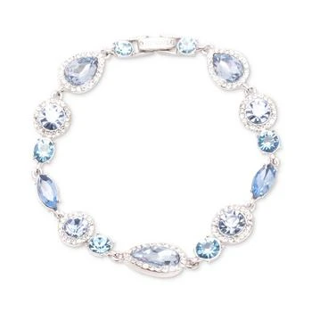 Givenchy | Silver-Tone Teardrop Round Crystal Flex Bracelet,商家Macy's,价格¥506