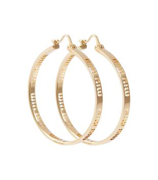 推荐Logo cutout-effect hoop earrings商品