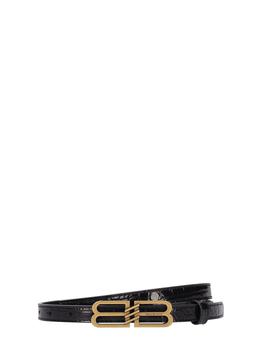 巴黎世家皮带真假, Balenciaga | 15mm Bb Signature Leather Belt商品图片 