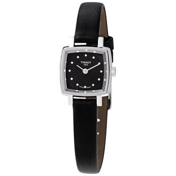 Tissot | Lovely Square Quartz Diamond Black Dial Ladies Watch T058.109.16.056.00商品图片,7.3折